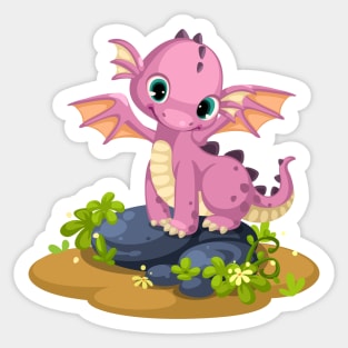 cute funny dragon Sticker